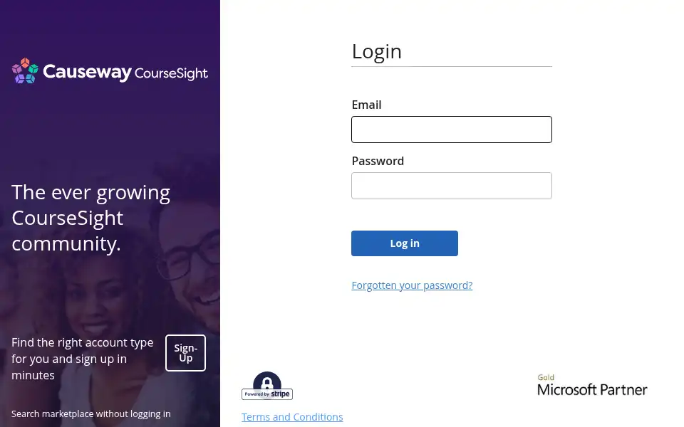 Screenshot of coursesight.co.uk