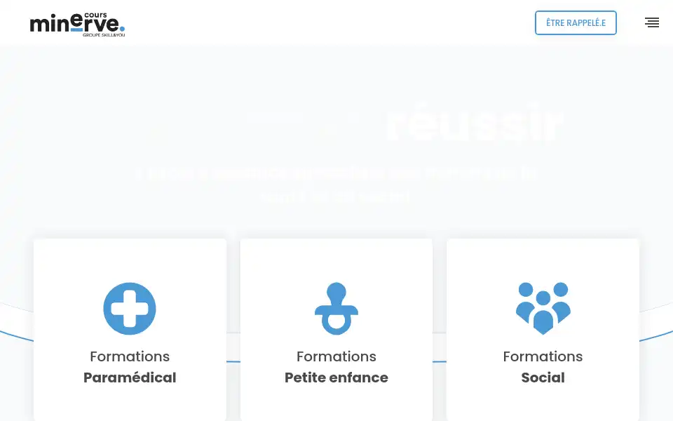 Screenshot of coursminerve.com