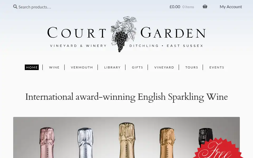 Screenshot of courtgarden.com