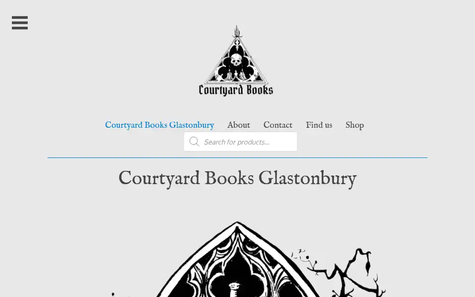 Screenshot of courtyardbooksglastonbury.co.uk
