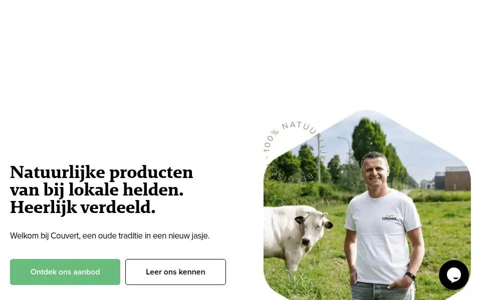 Screenshot of couvert.be