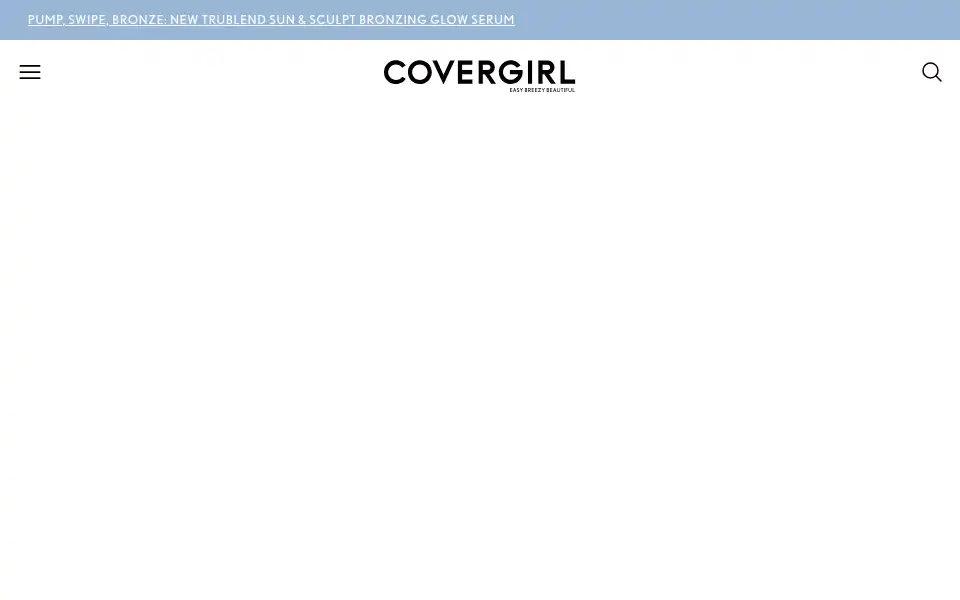 Screenshot of covergirl.com