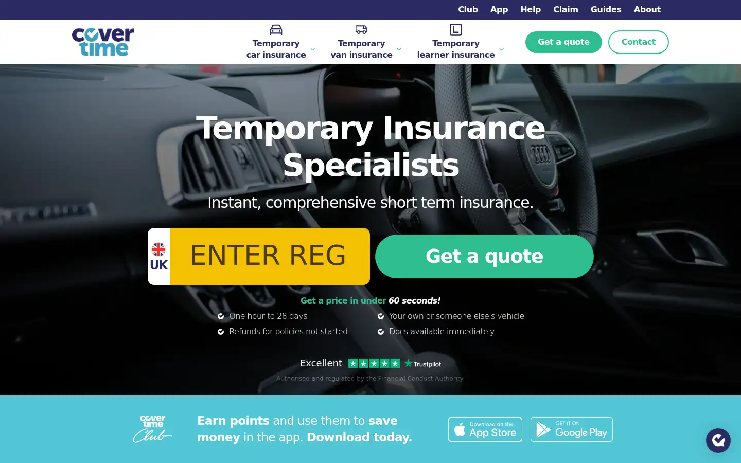 Screenshot of covertime.com