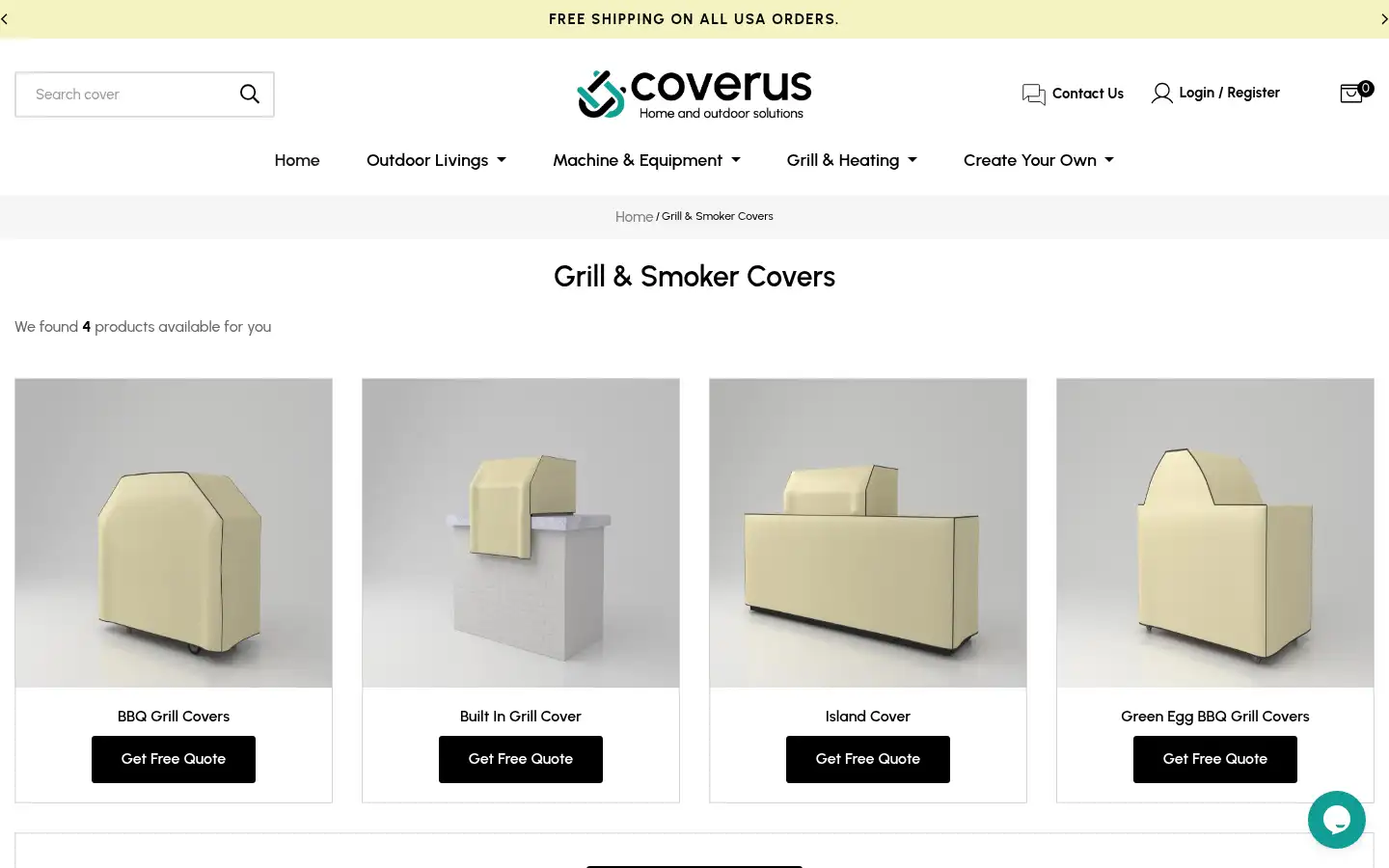 Screenshot of coverus.com