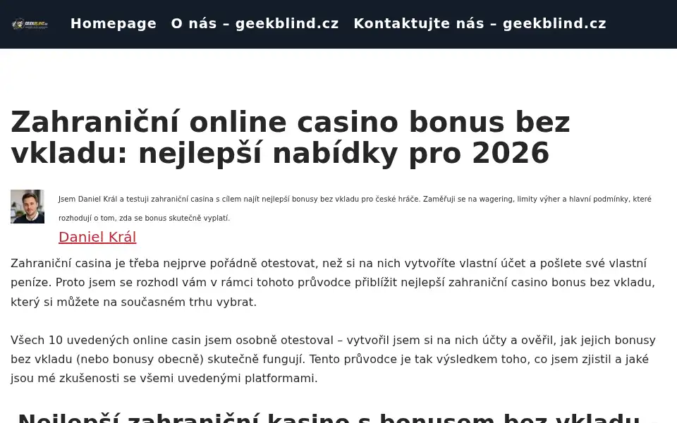 Screenshot of covidspot.cz