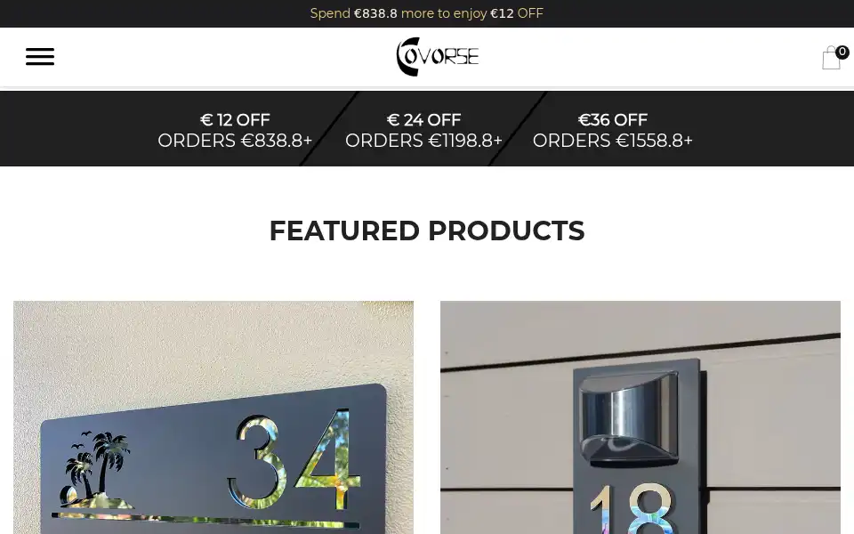 Screenshot of covorse.com
