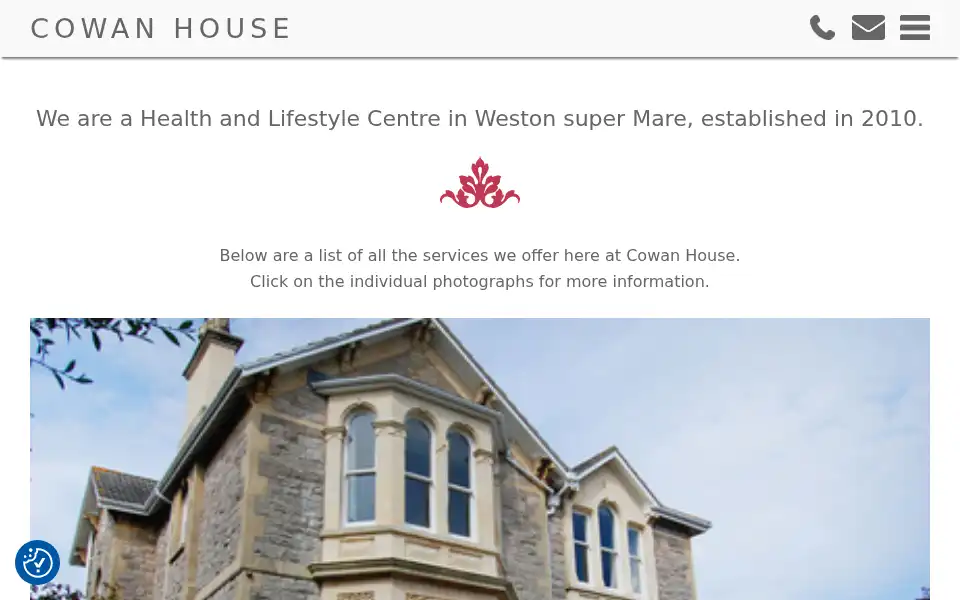 Screenshot of cowanhouse.co.uk