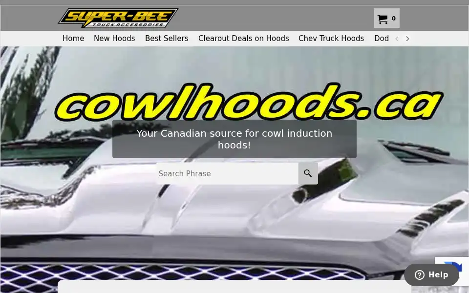 Screenshot of cowlhoods.ca