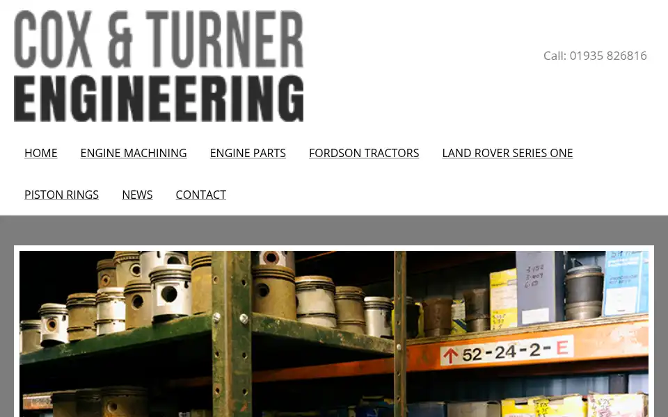 Screenshot of coxandturner.co.uk
