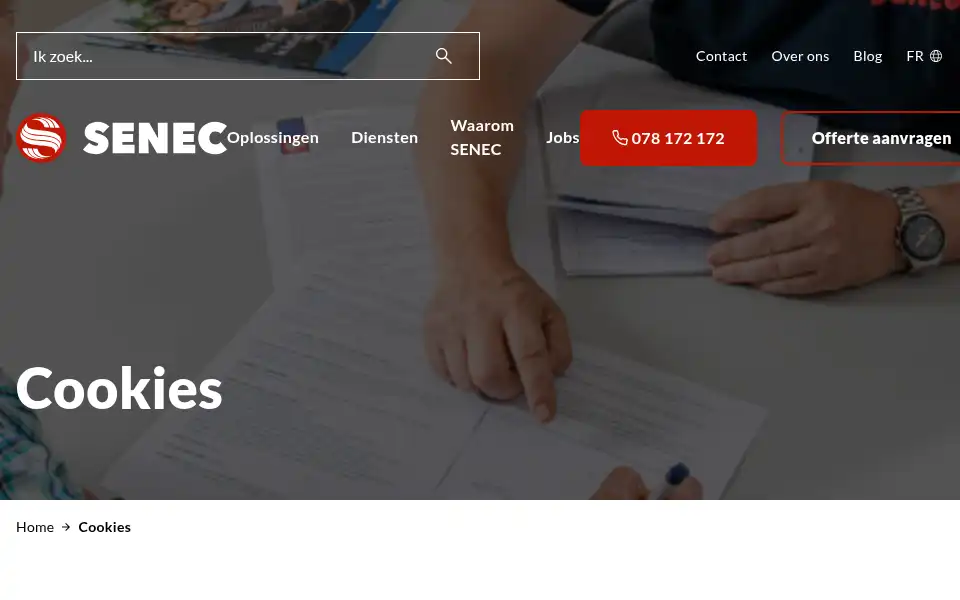 Screenshot of cozie.be
