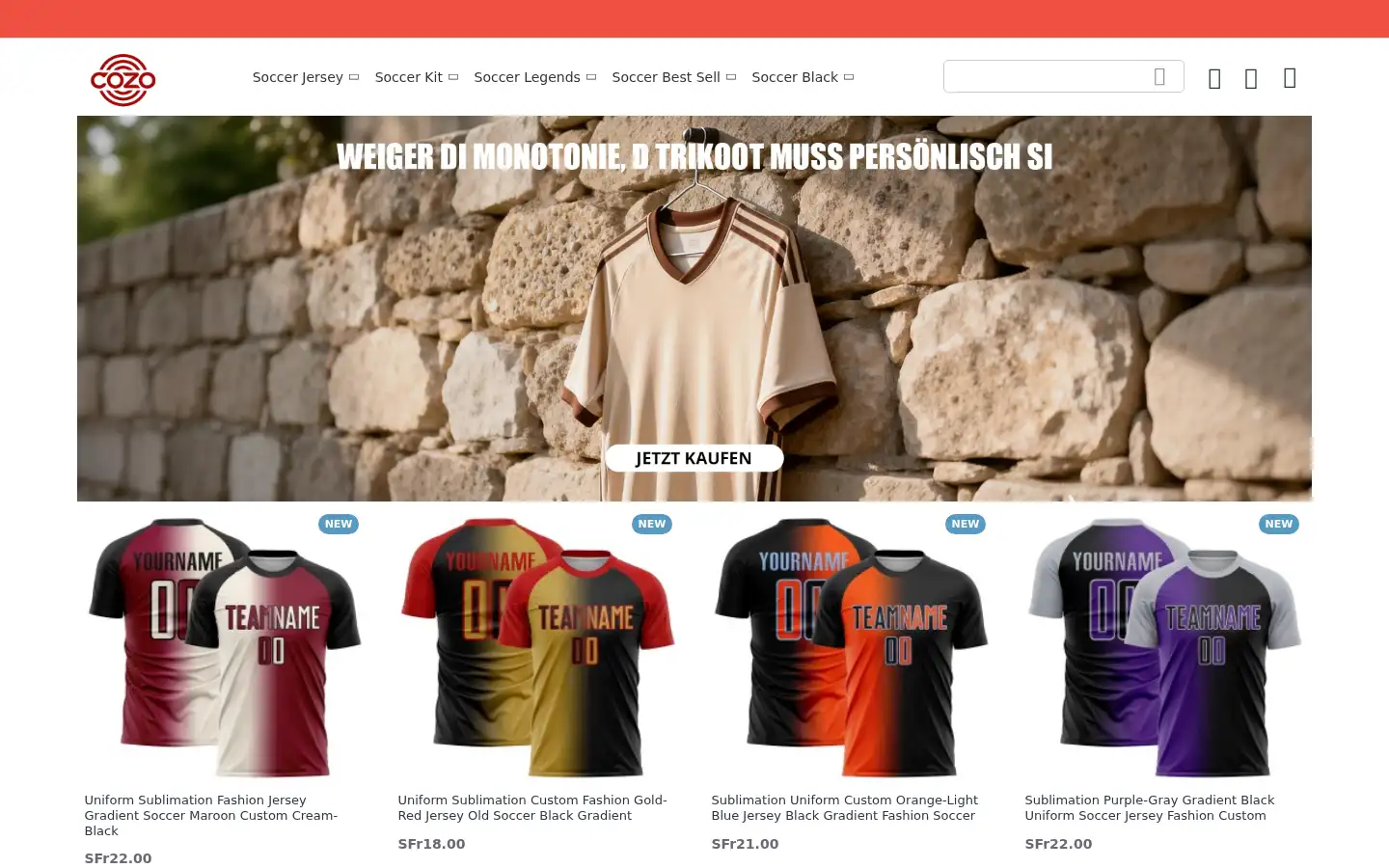 Screenshot of cozo.ch