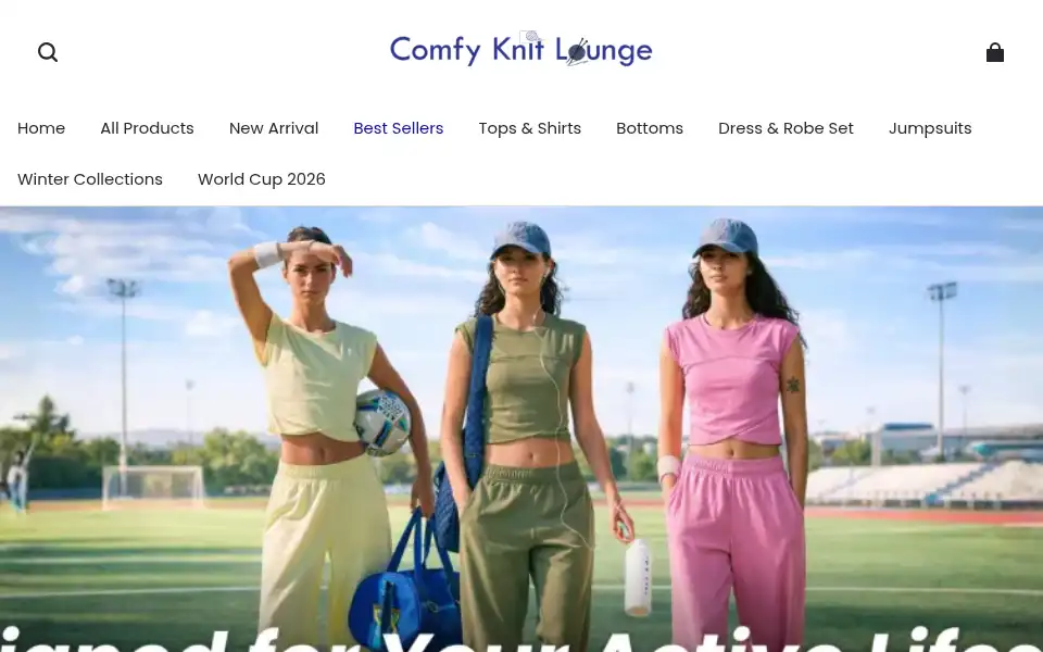 Screenshot of cozyknitsets.com