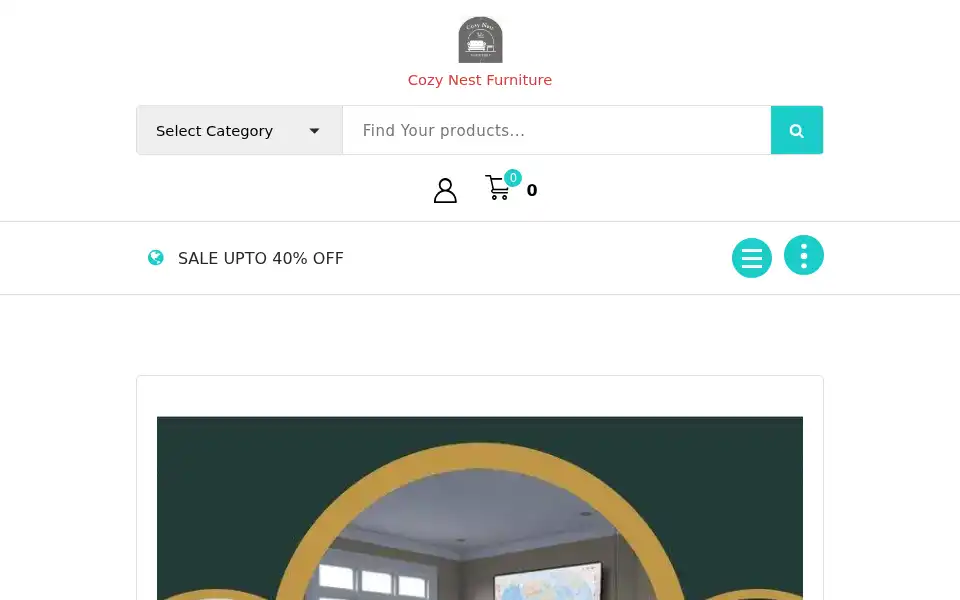 Screenshot of cozynestfurniture.co.uk