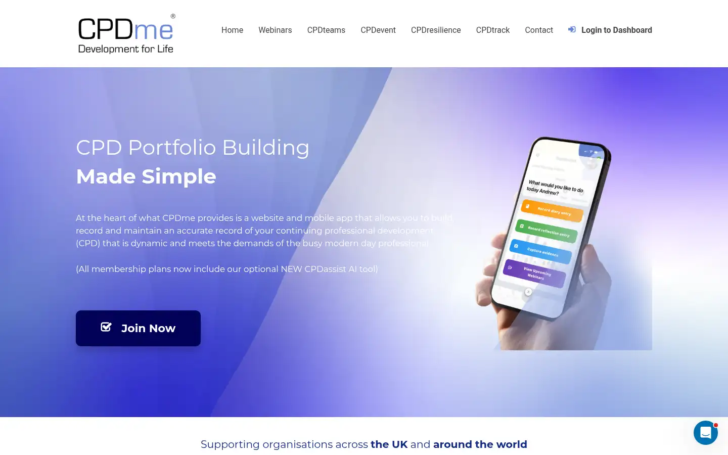 Screenshot of cpdme.com