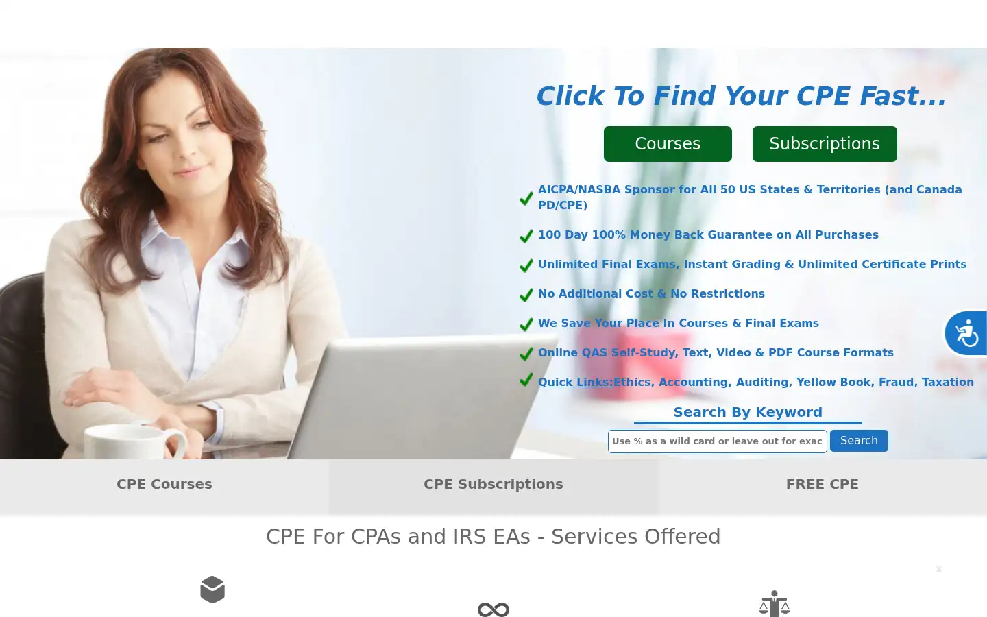 Screenshot of cpethink.com