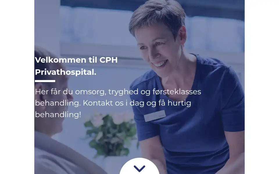 Screenshot of cph-privathospital.dk
