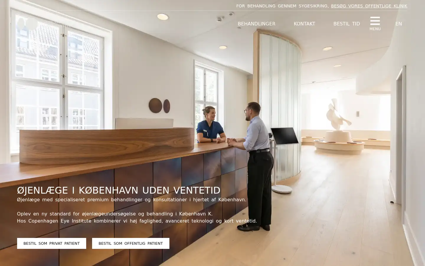 Screenshot of cpheyeinstitute.dk
