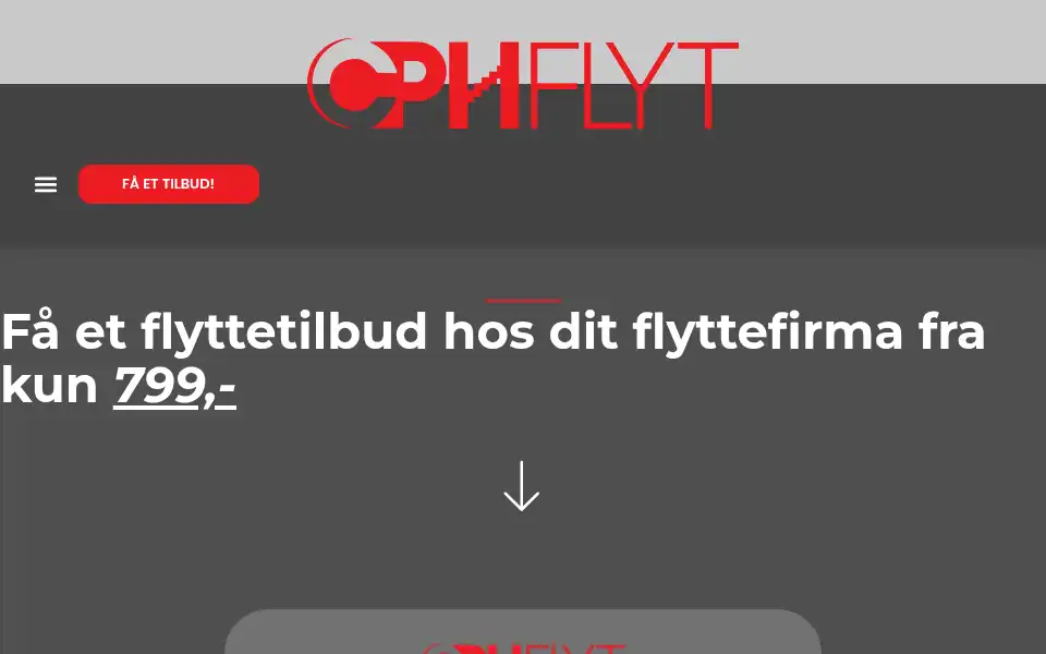 Screenshot of cphflyt.dk