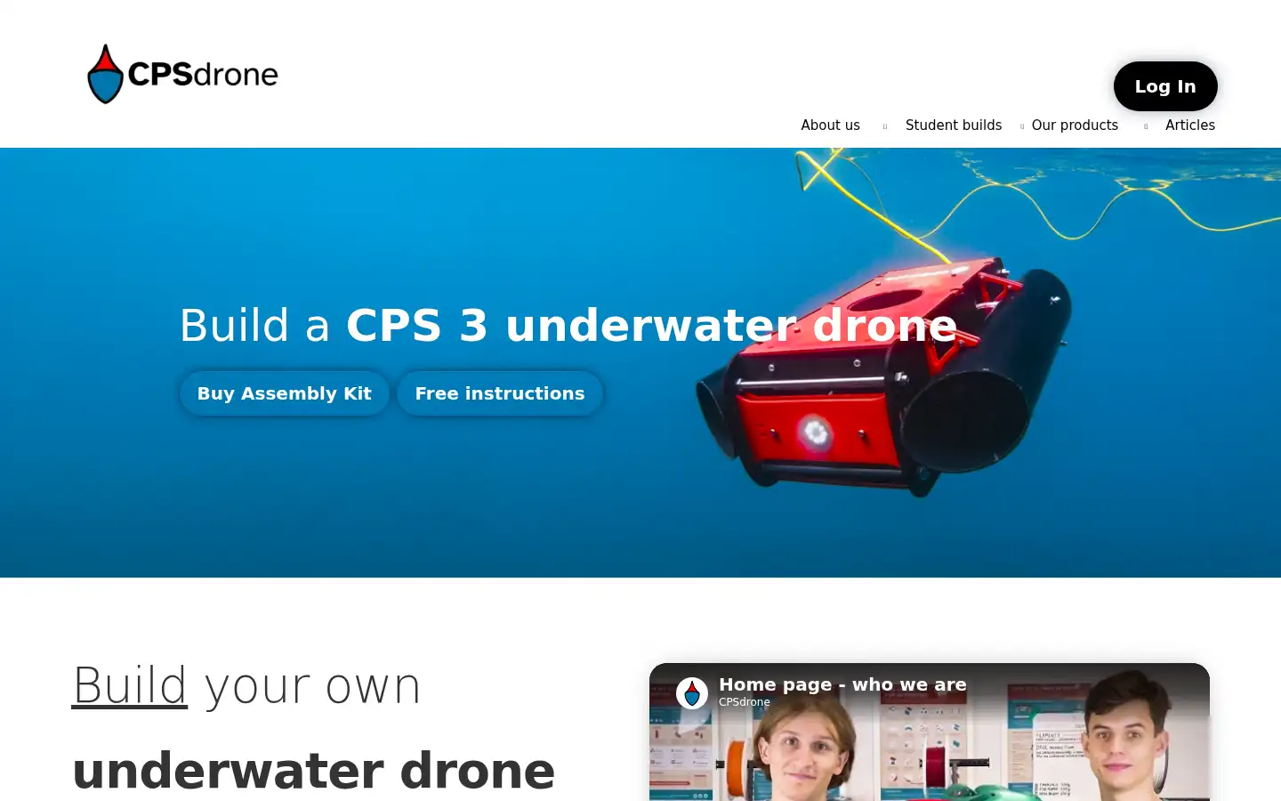 Screenshot of cpsdrone.com
