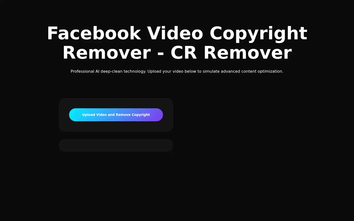 Screenshot of cr-remover.in
