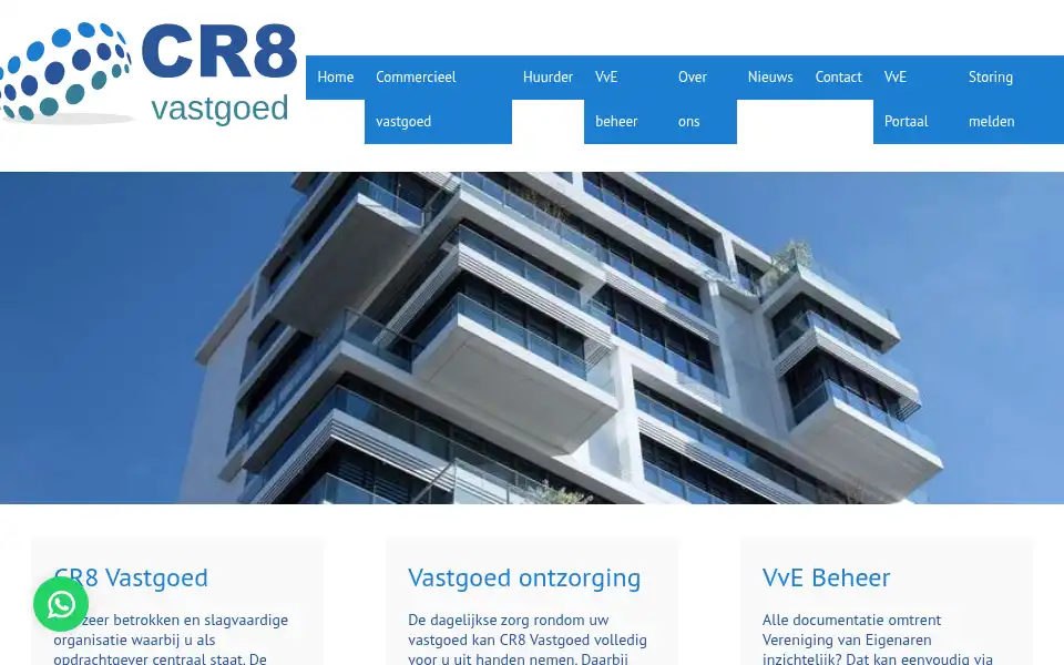 Screenshot of cr8.nl