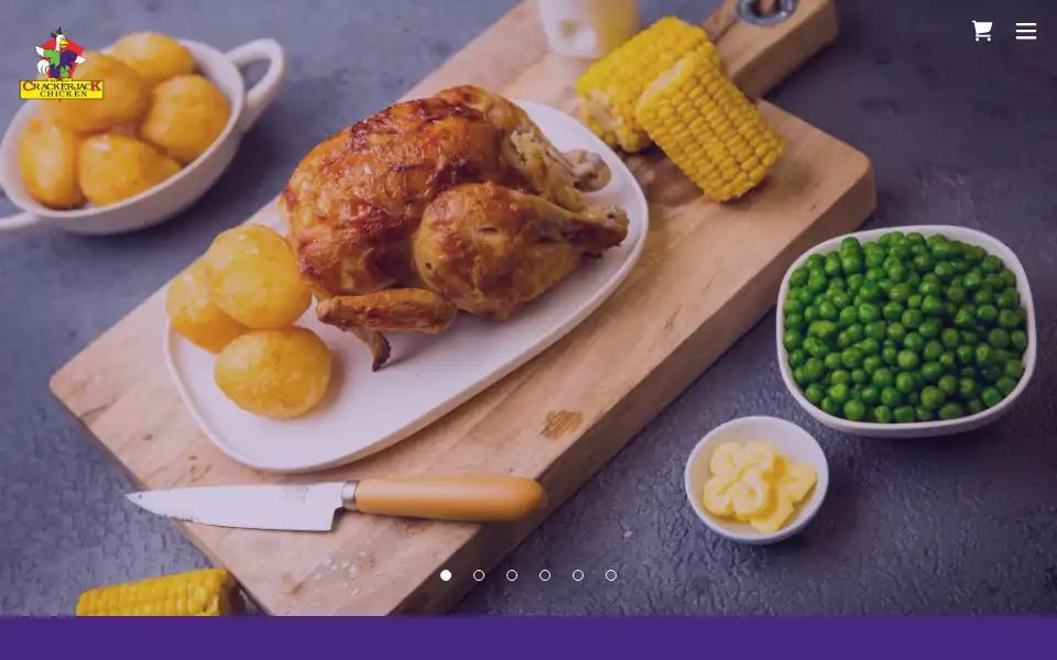 Screenshot of crackerjackchicken.com.au