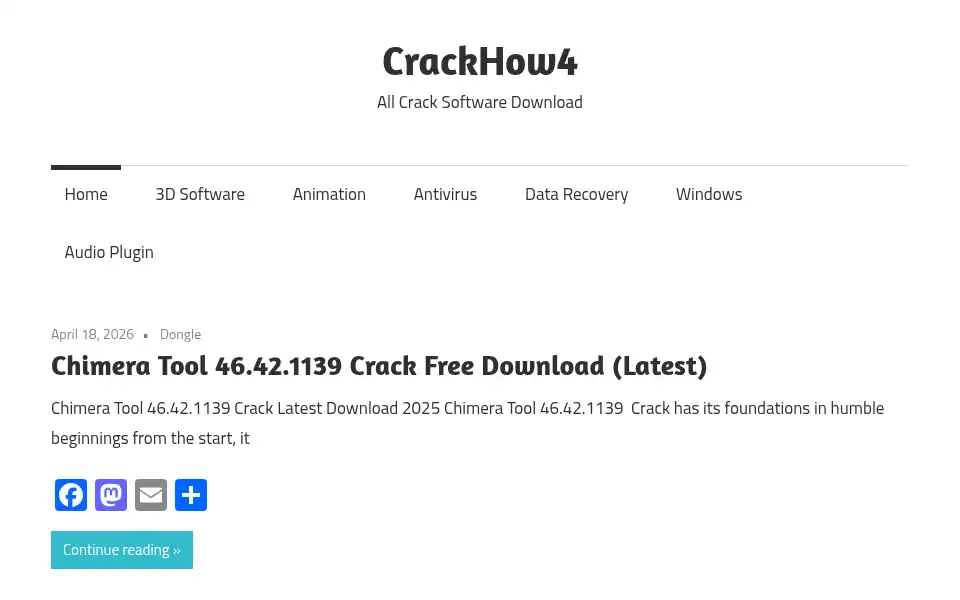 Screenshot of crackhow4.com