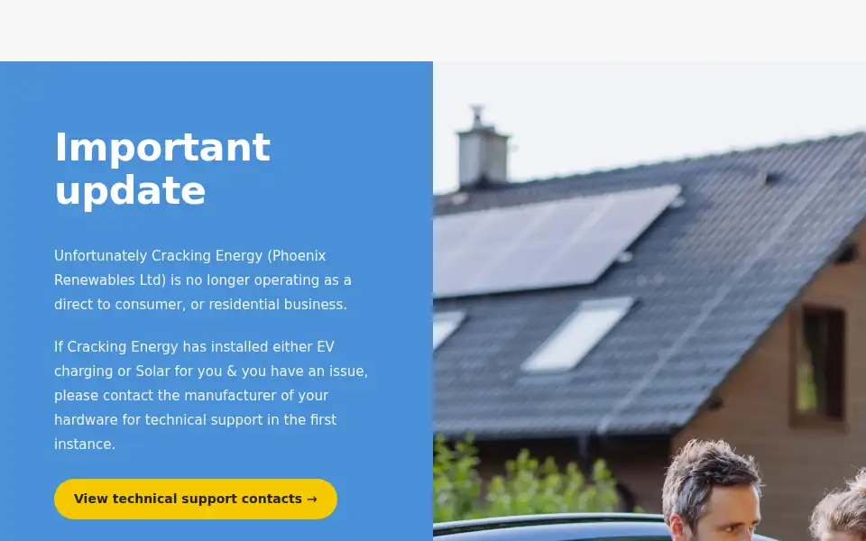 Screenshot of crackingenergy.com