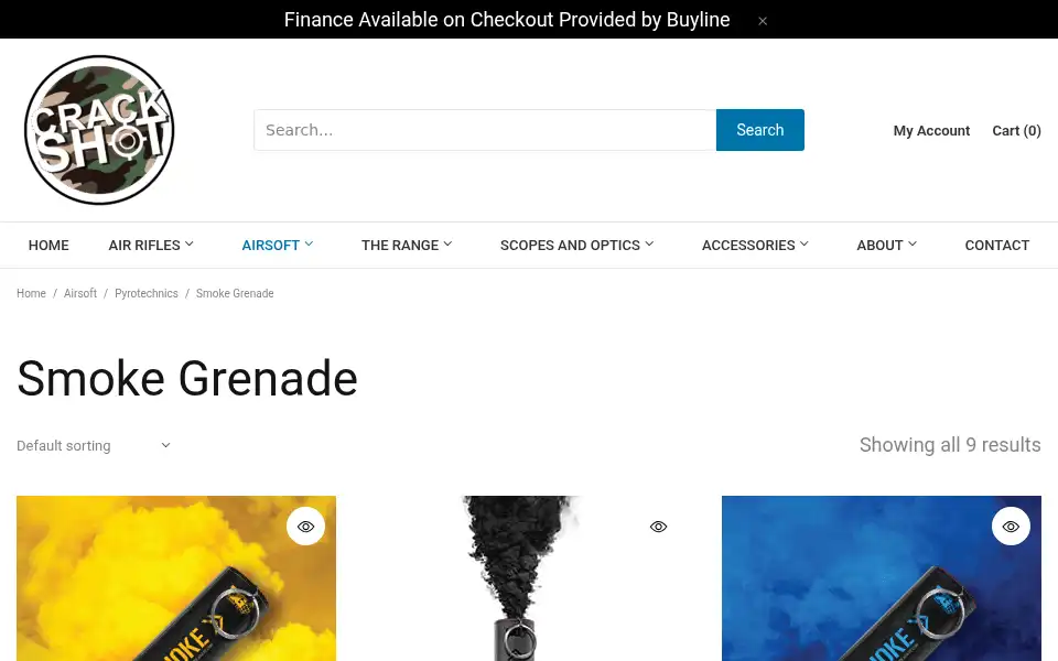 Screenshot of crackshot.uk
