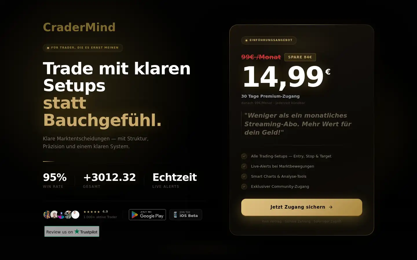Screenshot of cradermind.com