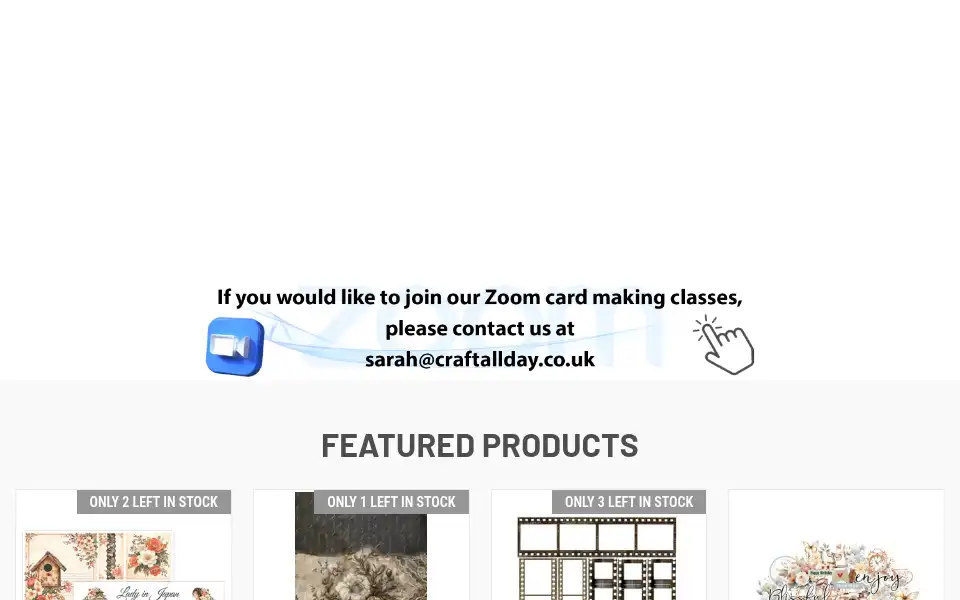 Screenshot of craftallday.co.uk