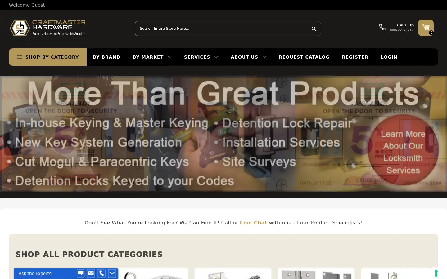 Screenshot of craftmasterhardware.com