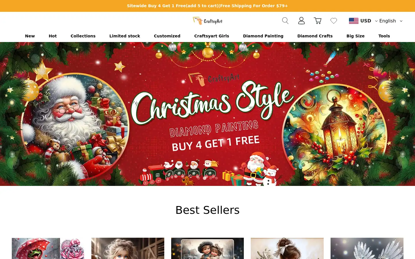 Screenshot of craftsyart.com