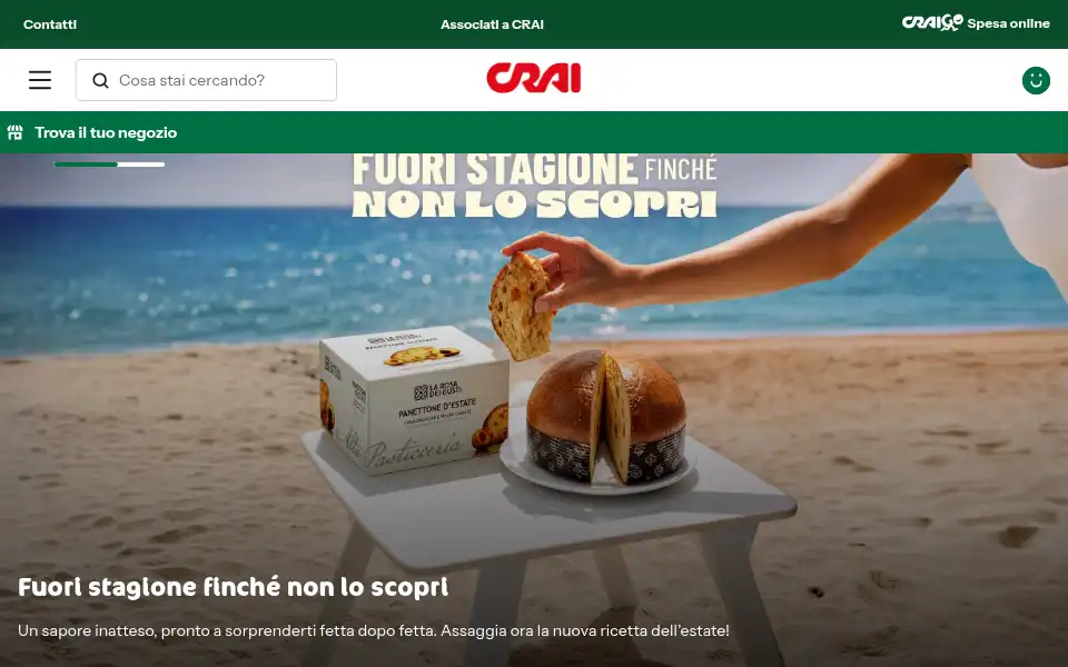 Screenshot of crai-supermercati.it