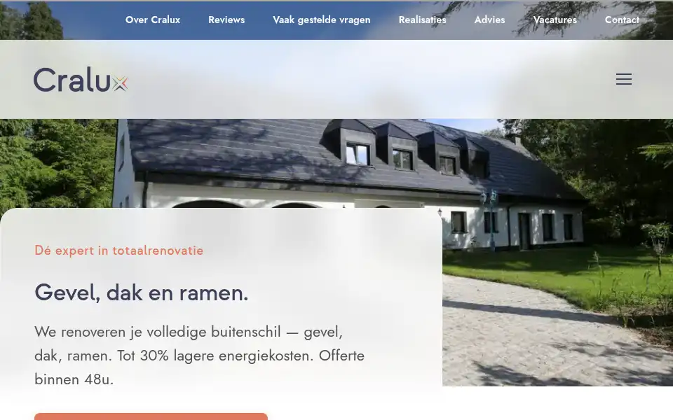 Screenshot of cralux.be