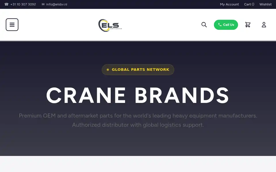 Screenshot of cranepartssupply.com