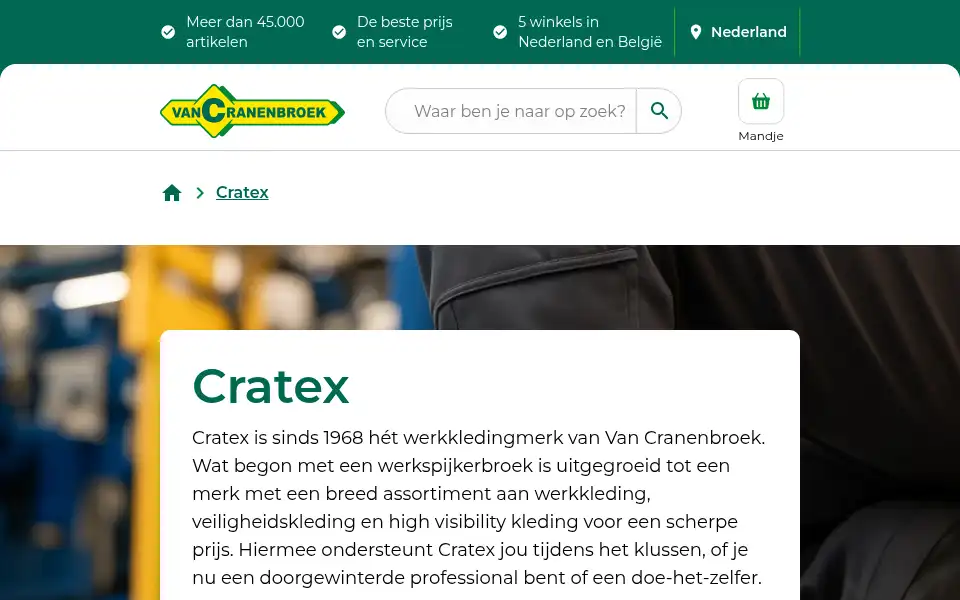 Screenshot of cratexproline.com