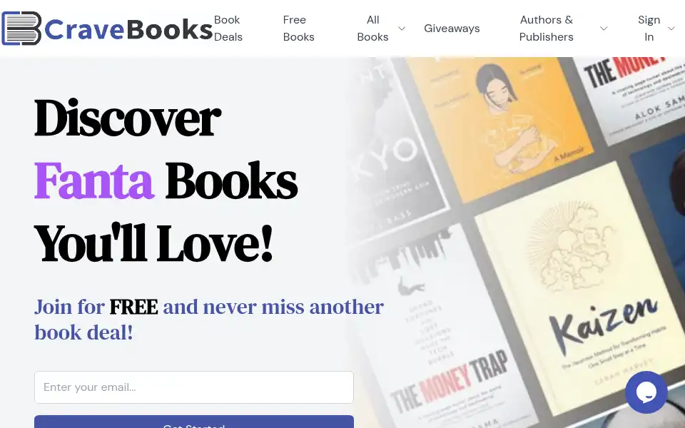 Screenshot of cravebooks.com