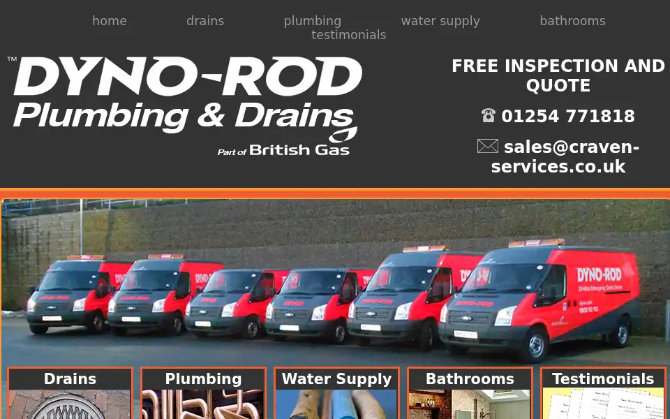Screenshot of craven-services.co.uk