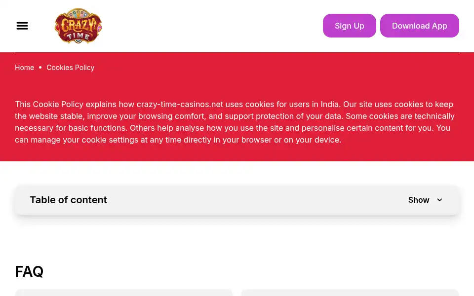 Screenshot of crazy-time-game.pro