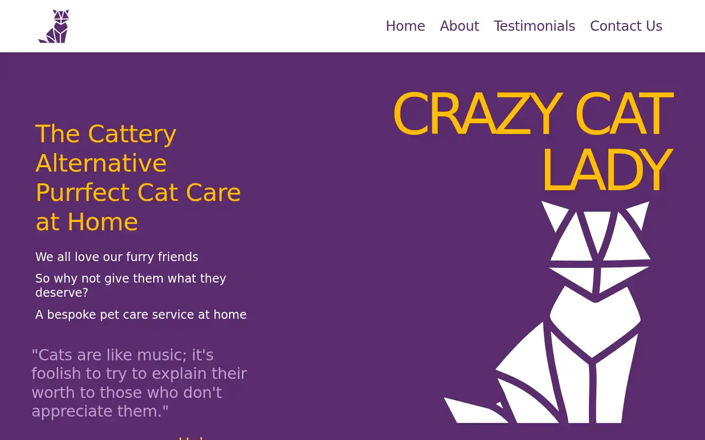Screenshot of crazycatladysuffolk.co.uk