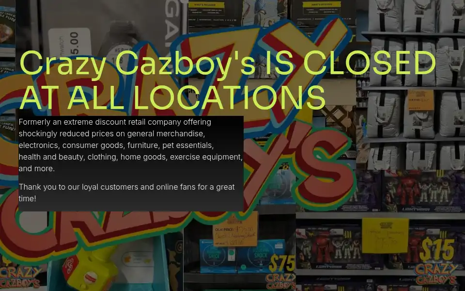 Screenshot of crazycazboys.com