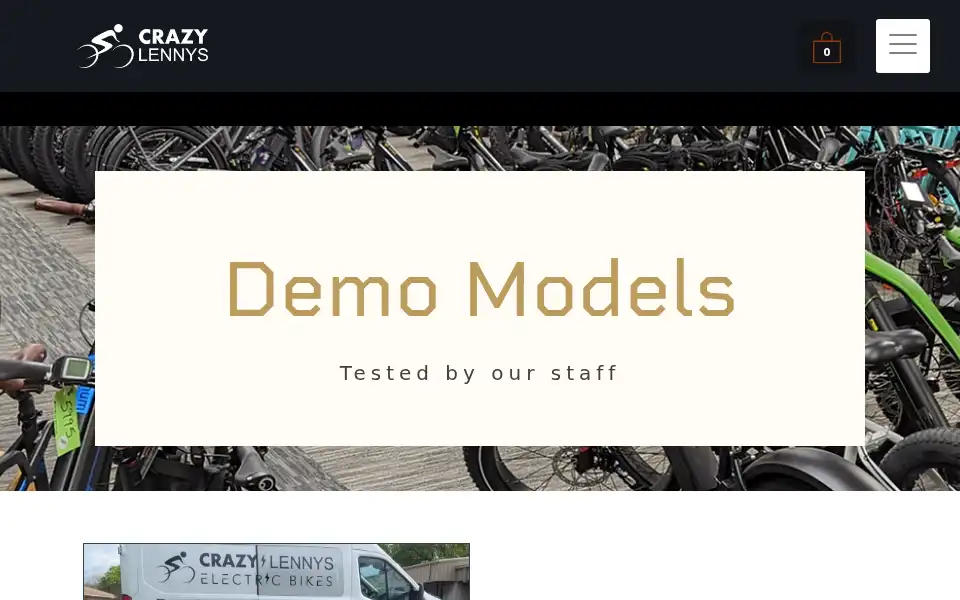 Screenshot of crazylennysebikes.com