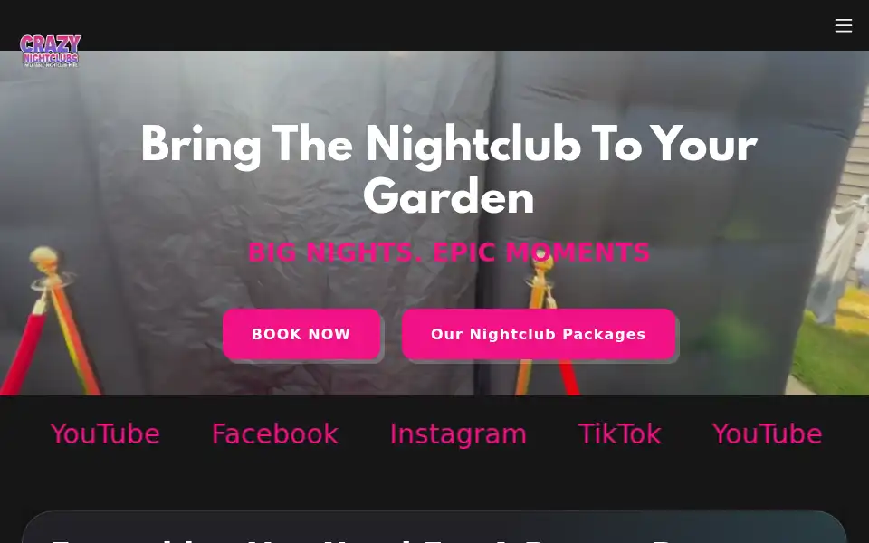 Screenshot of crazynightclubs.co.uk