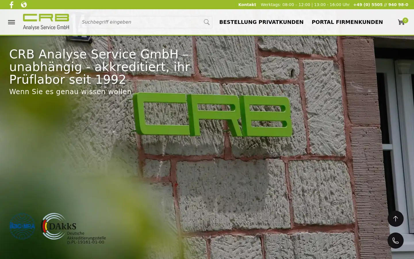 Screenshot of crb-gmbh.com