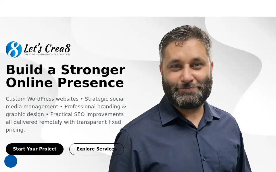 Screenshot of crea8.co.za