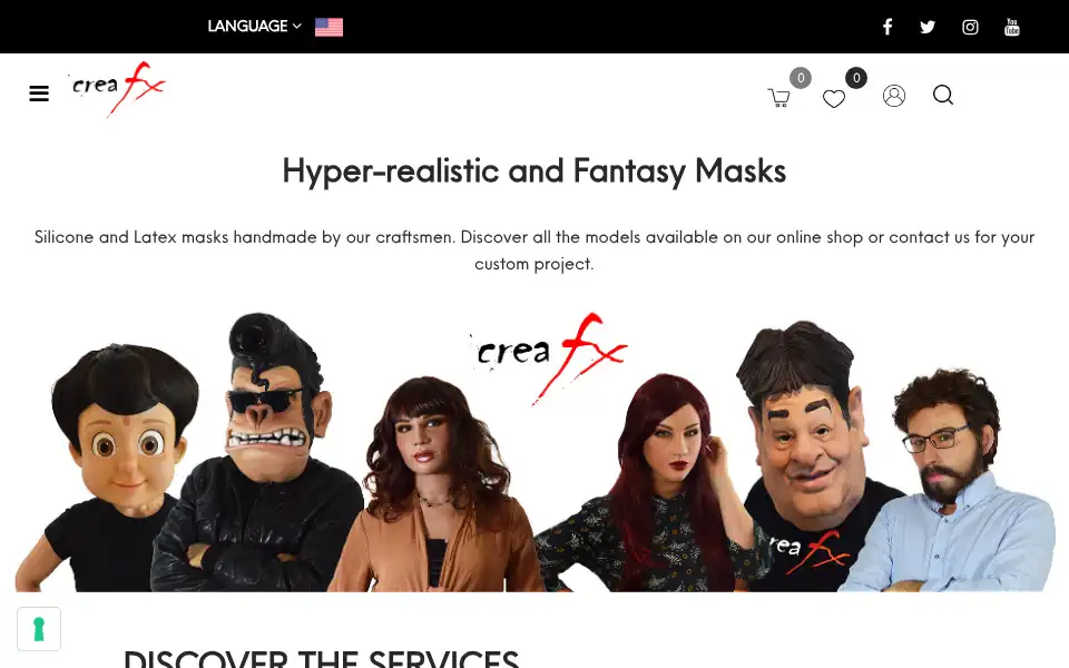 Screenshot of creafx.com