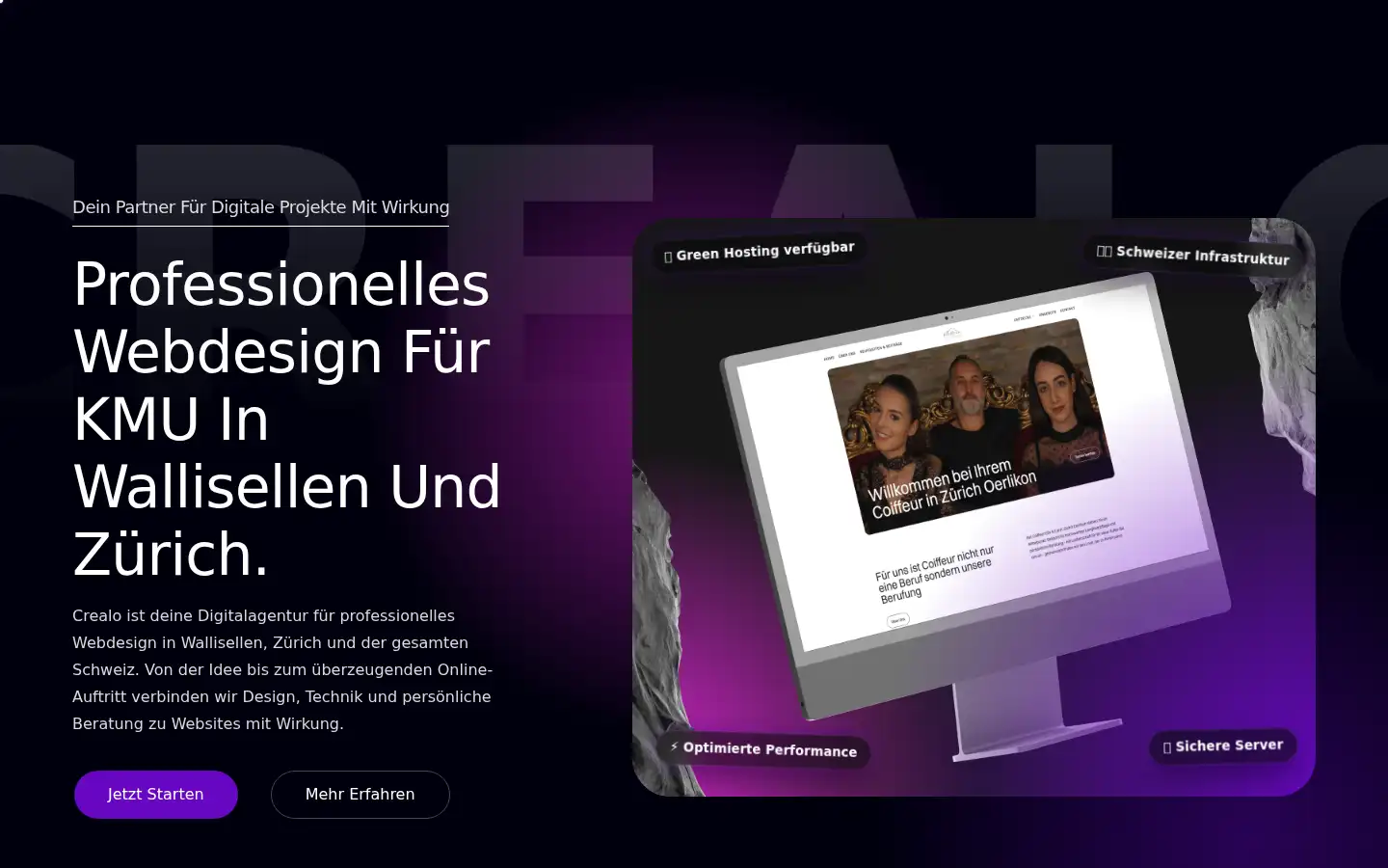 Screenshot of crealo.ch