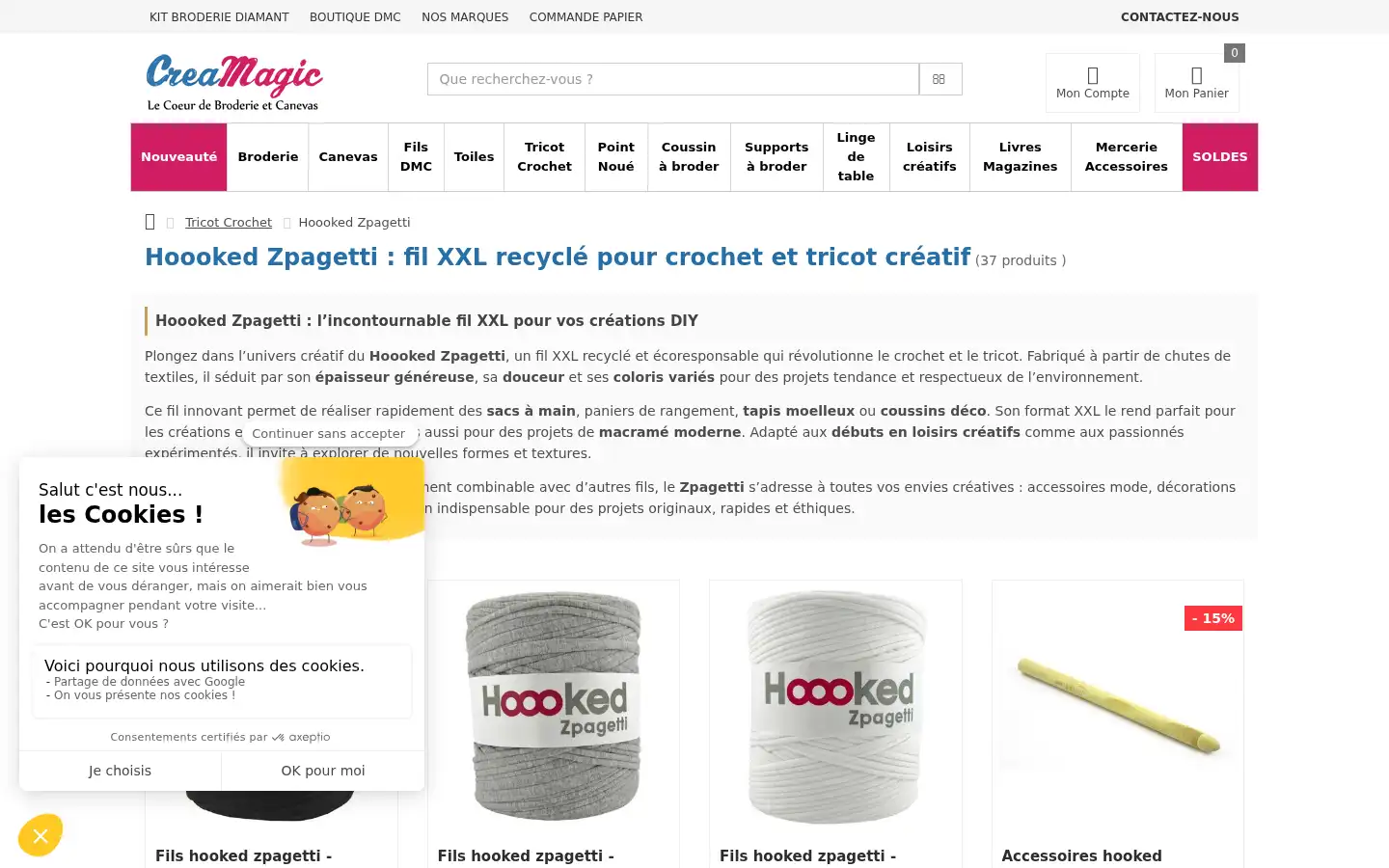 Screenshot of creamagic.com