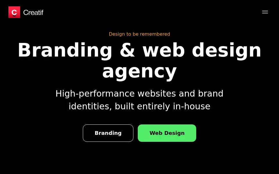 Screenshot of creatif.agency
